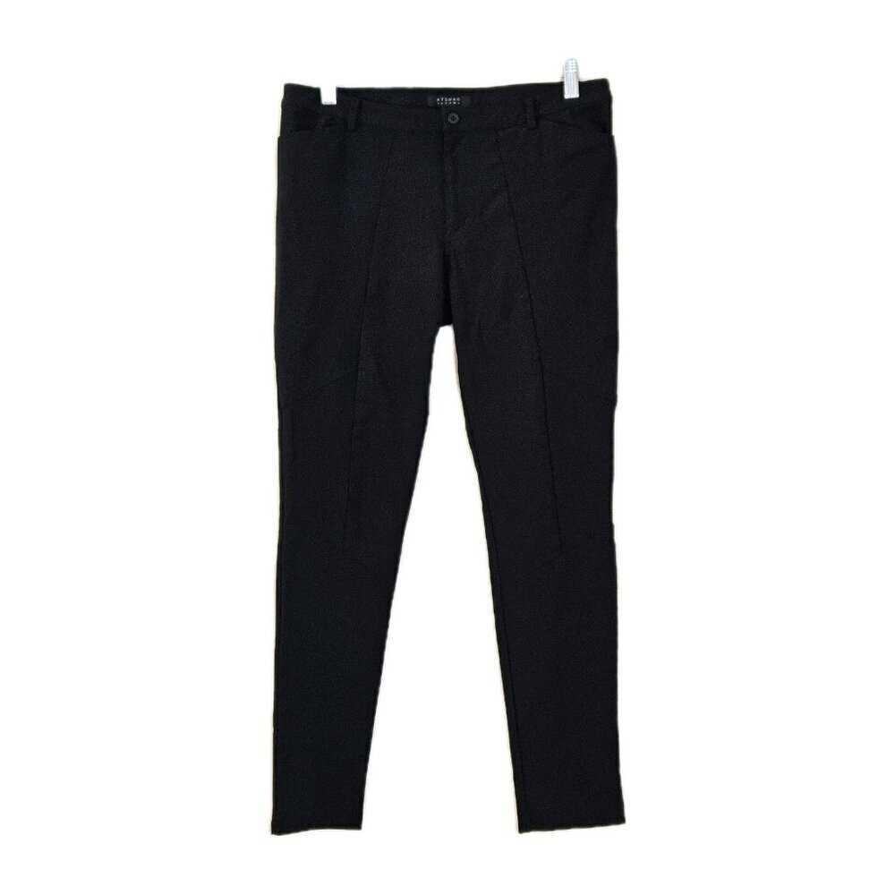 Atsuro Tayama Pants Womens US 10 Black Skinny Stretch Made In Japan Goth EUR 42
